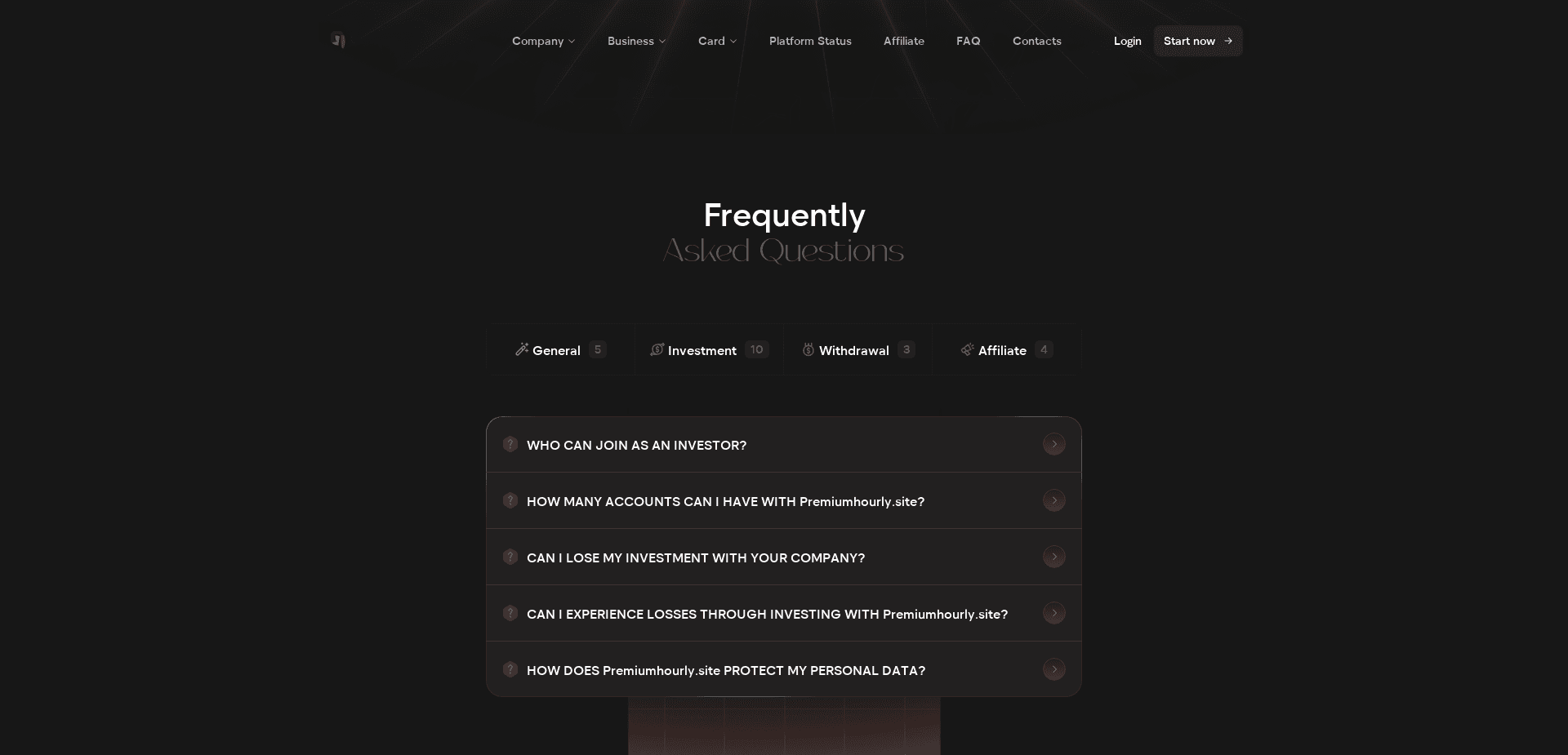 Screenshot for premiumhourly.site - 3