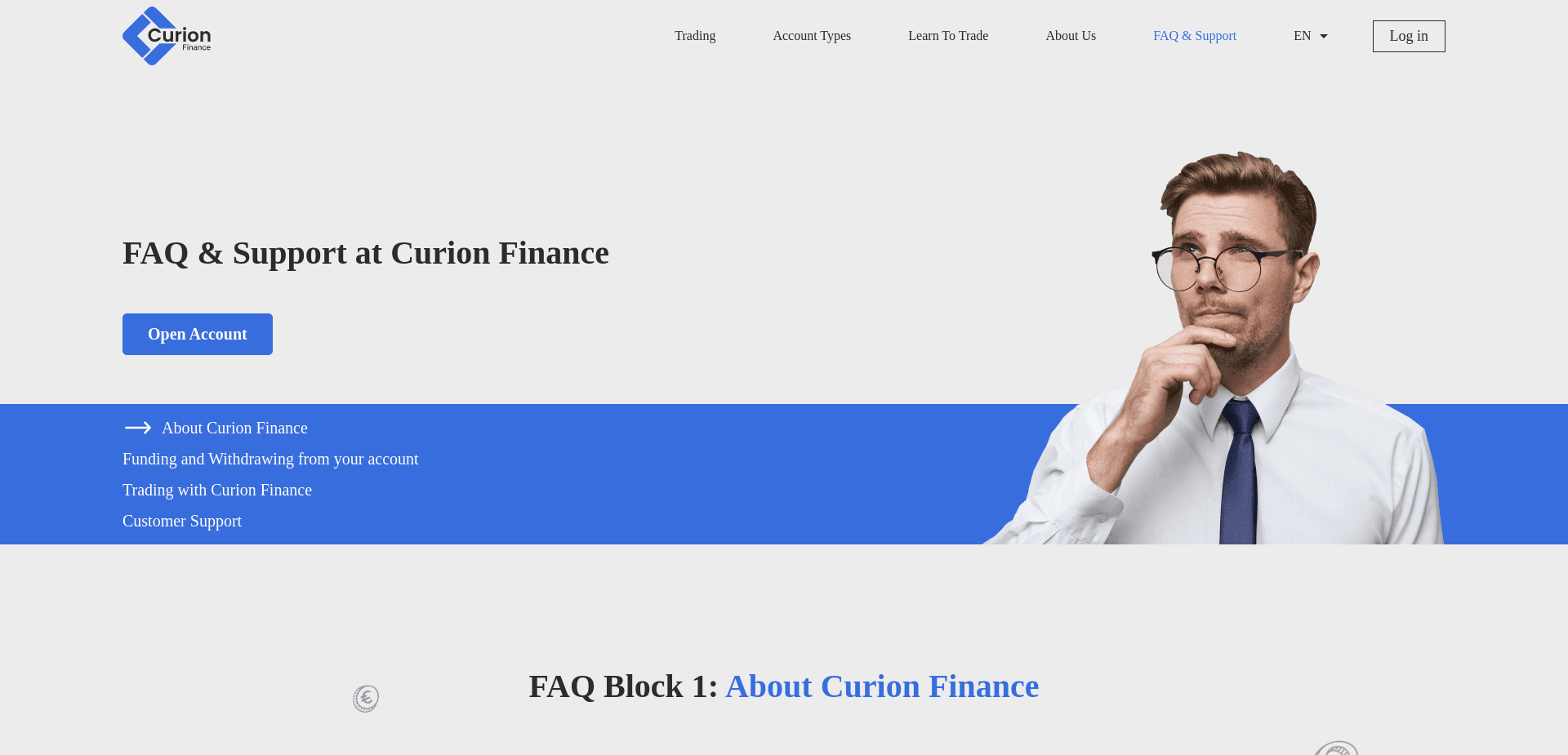 Screenshot for curion-finance.com - 2