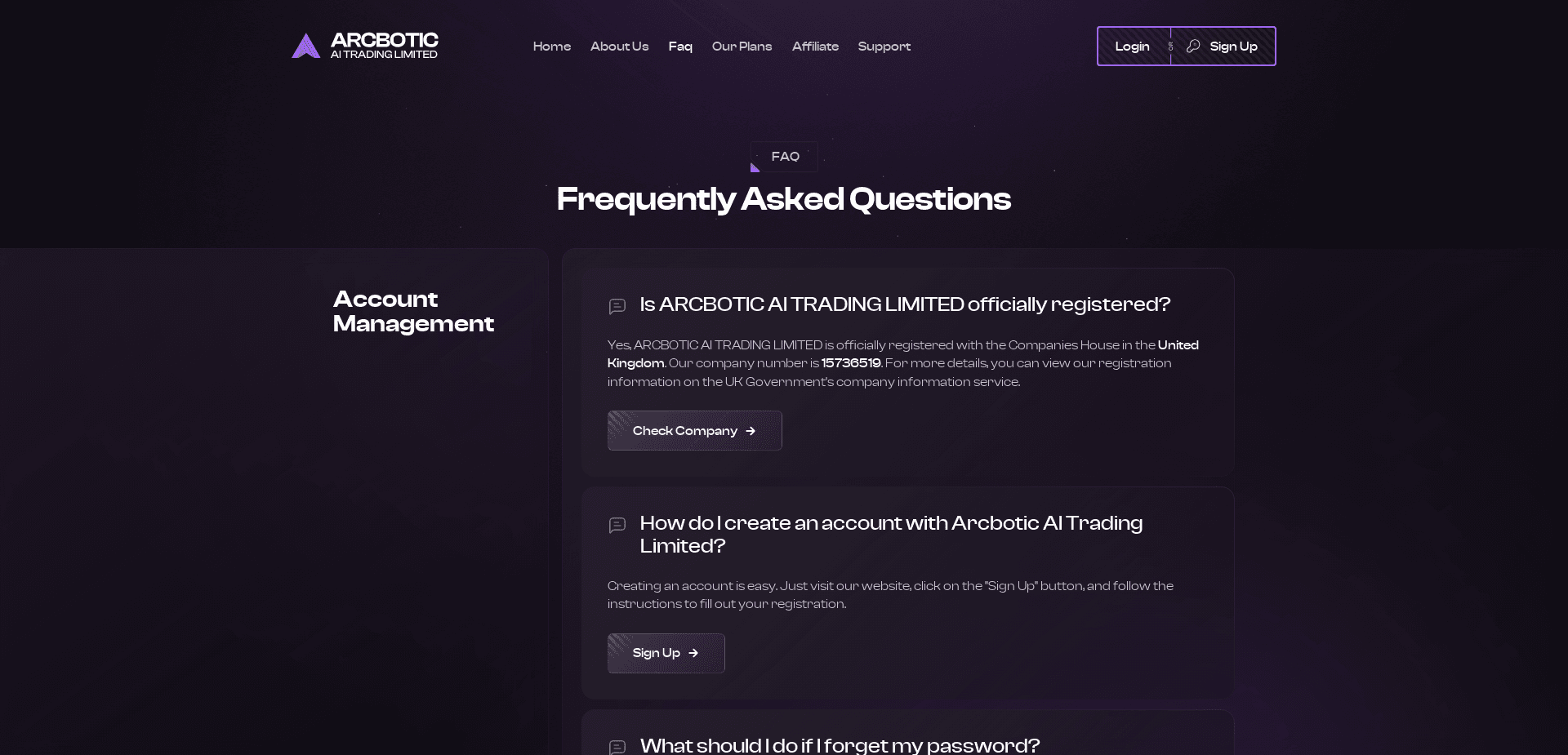 Screenshot for arcbotic.com - 3