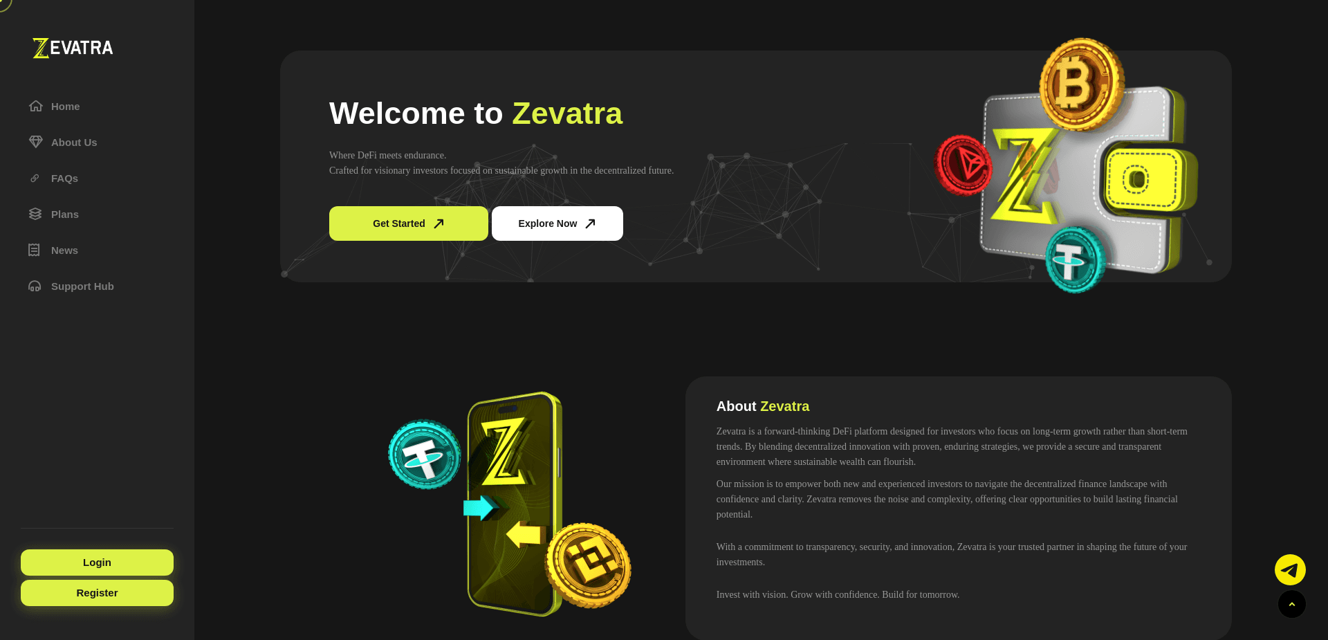 Screenshot for zevatra.io - 1