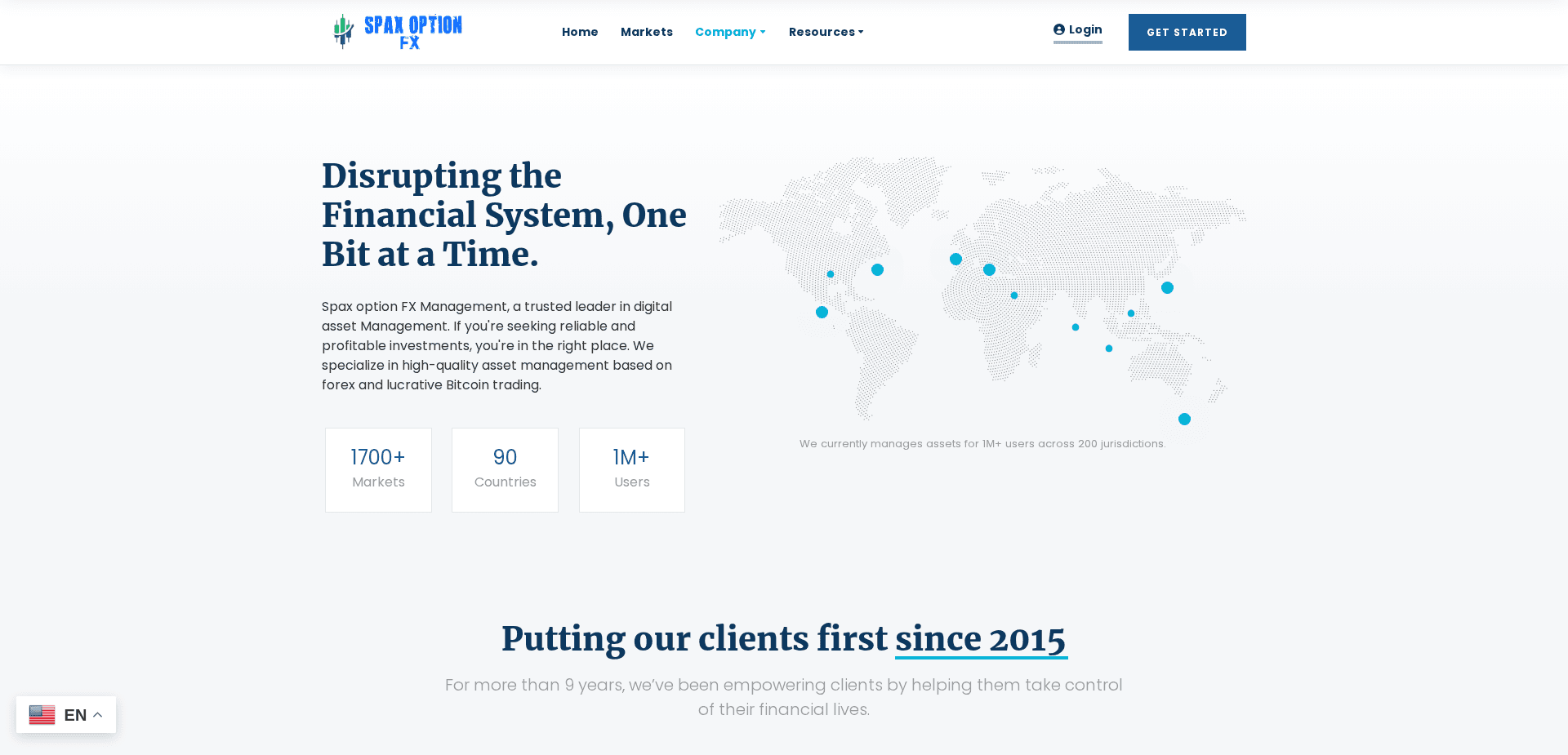 Screenshot for spaxoptionfx.com - 3