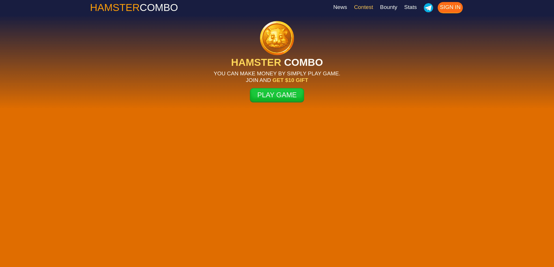 Screenshot for hamster-combo.pro - 0