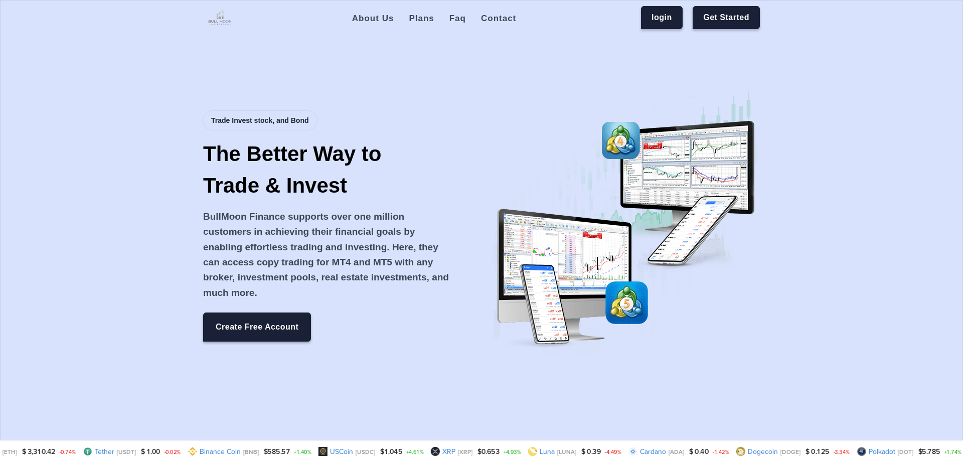 Screenshot for bullmoon-finance.com - 4