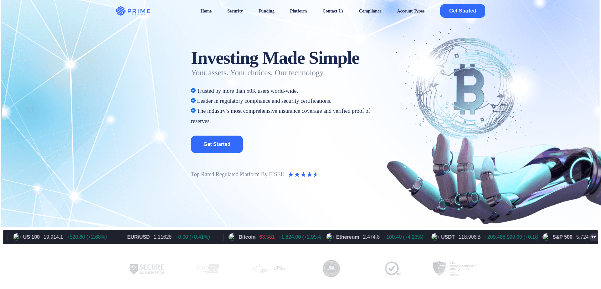 Screenshot for primegroup.ltd - 2