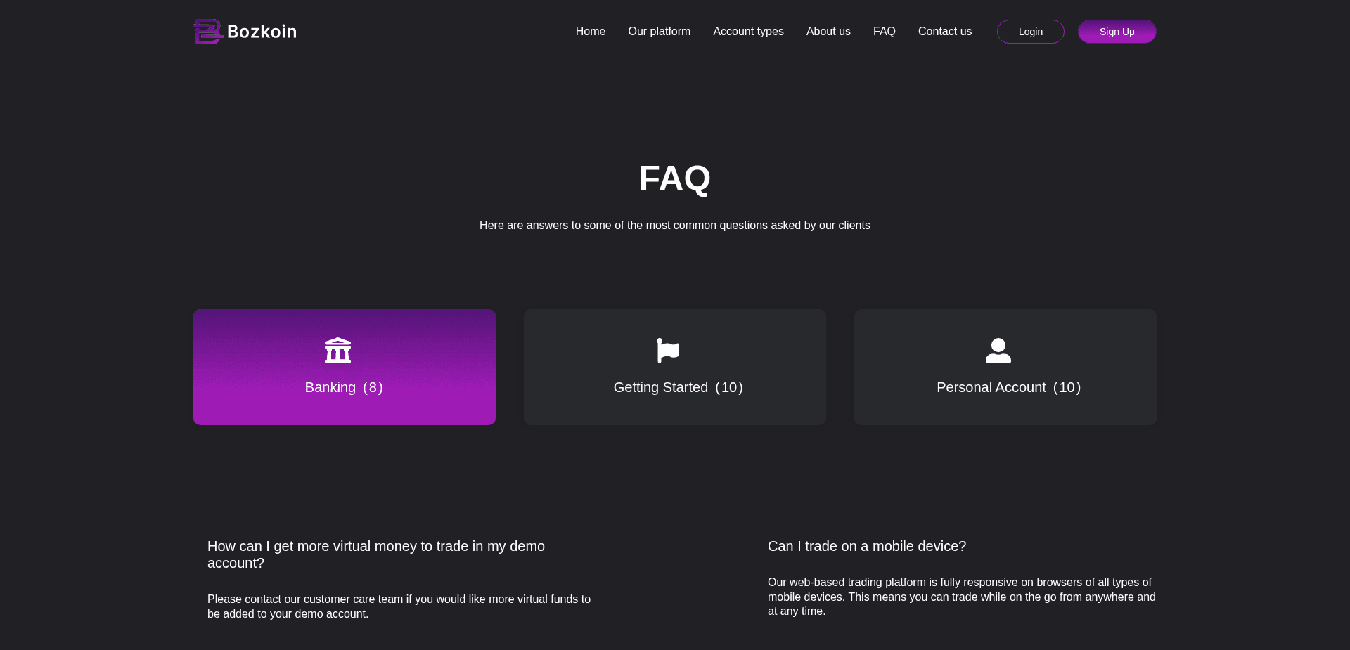 Screenshot for bozkoin.com - 4