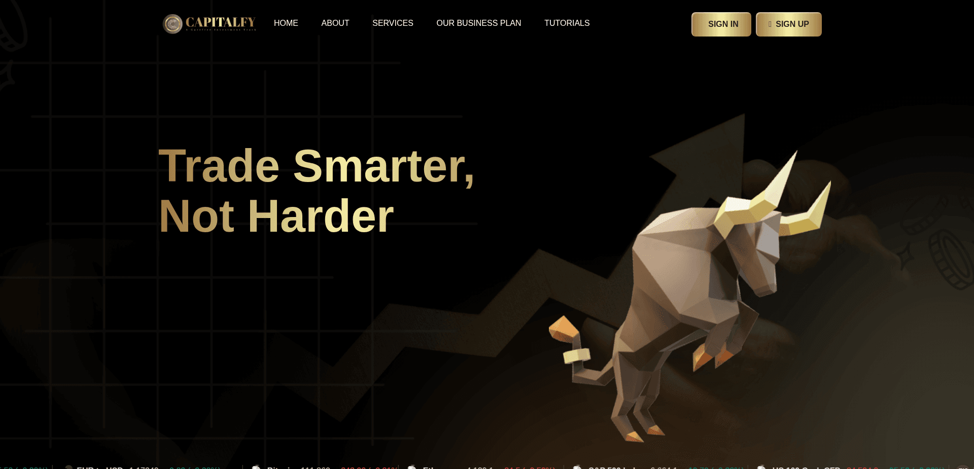 Screenshot for trademyfund.live - 2