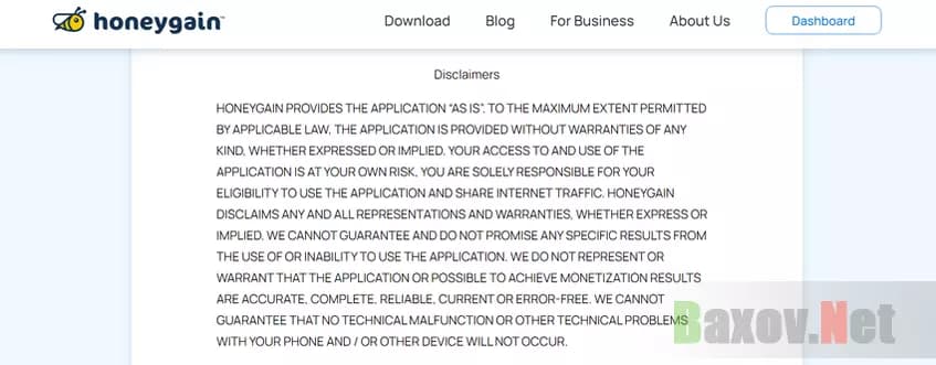 Отказ от ответственности