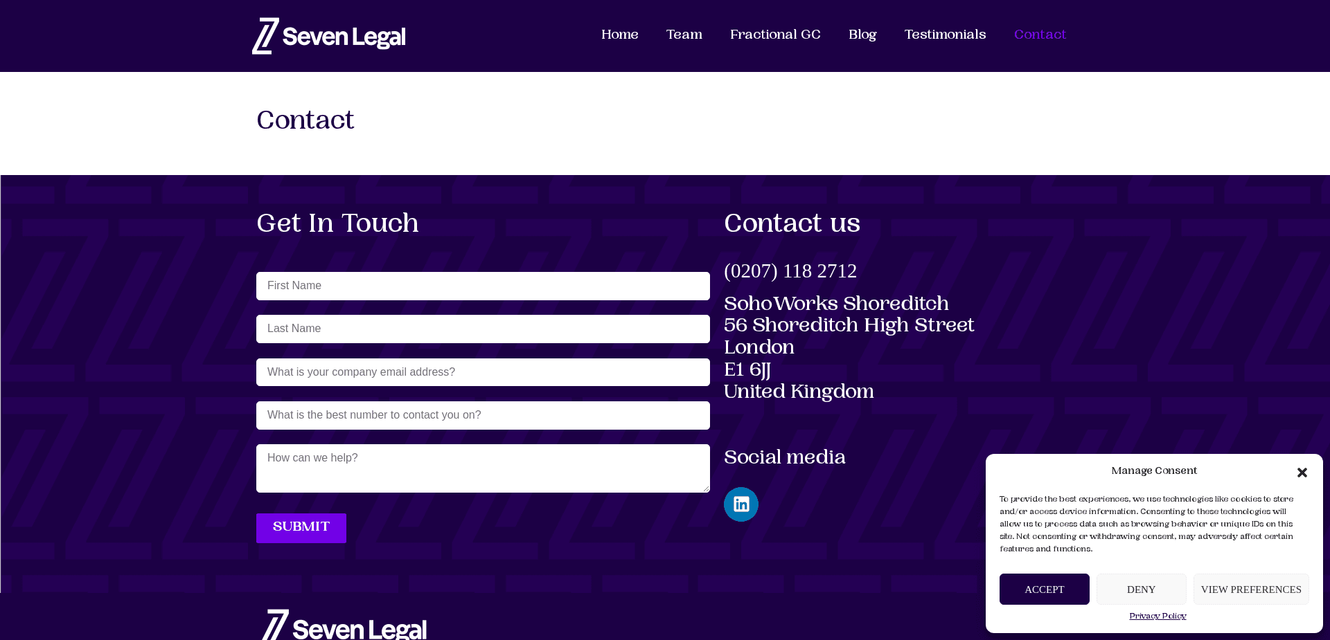 Screenshot for sevenlegal.io - 3