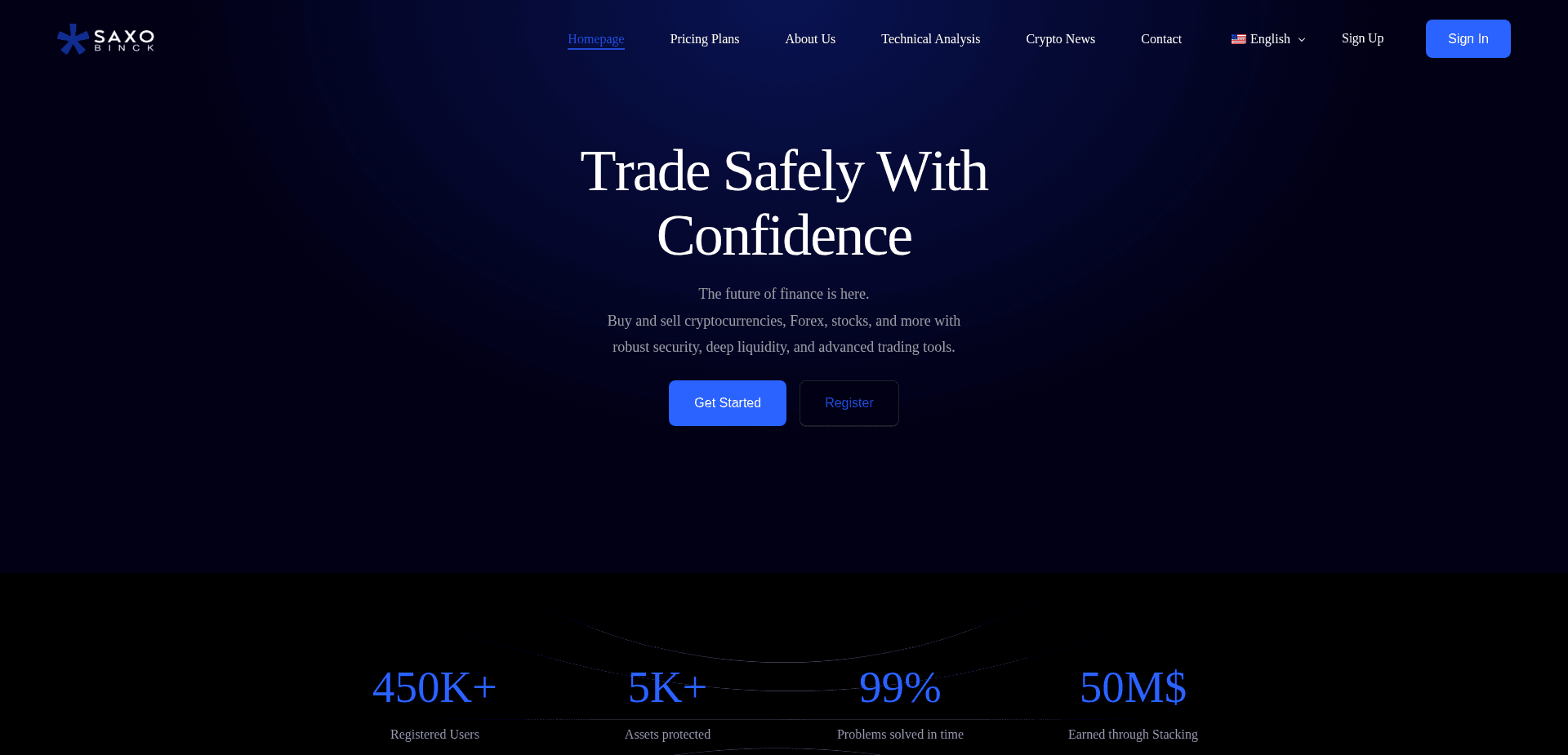 Screenshot for saxobinck.trade - 3