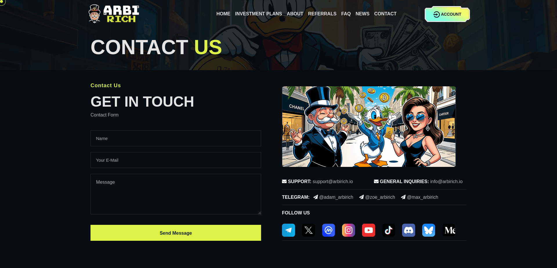 Screenshot for arbirich.io - 1