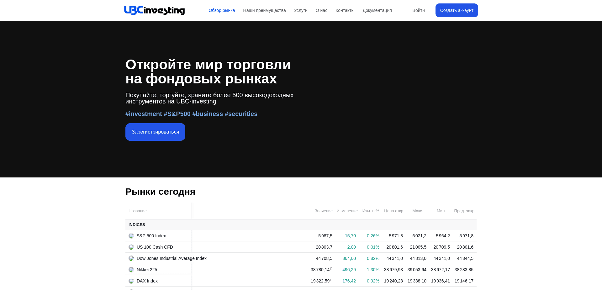 Screenshot for ubc-investing.org - 1