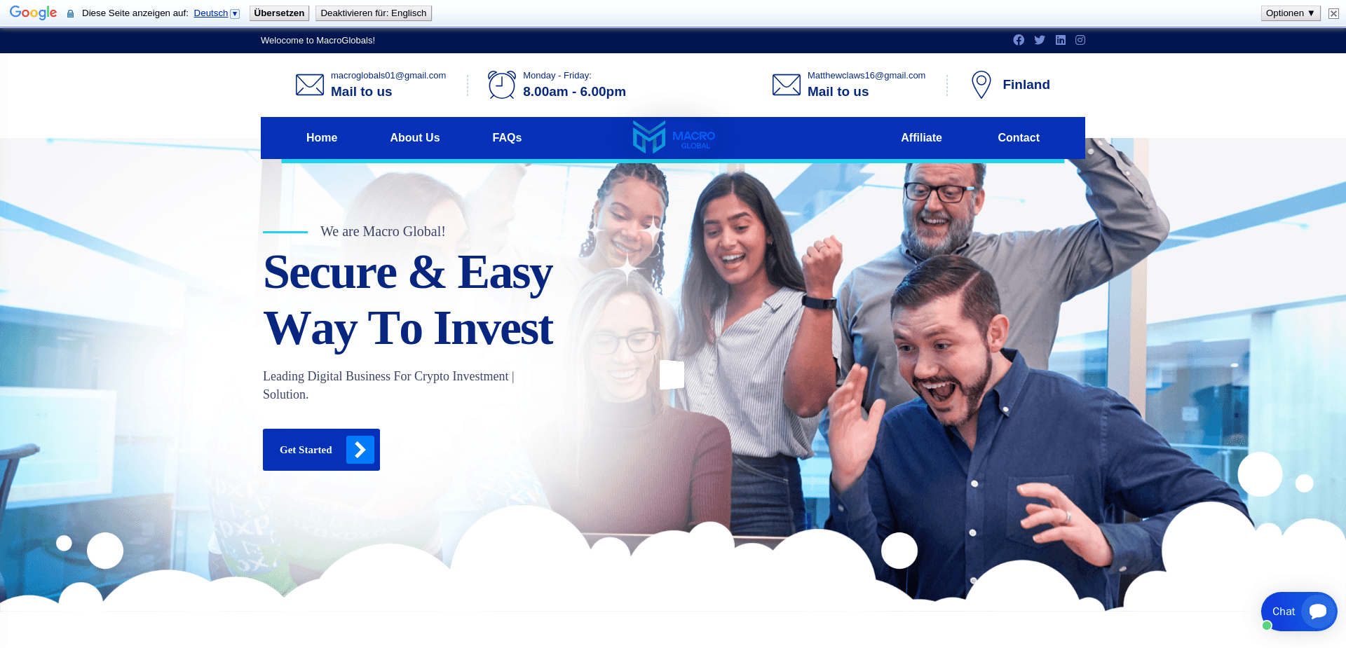 Screenshot for macroglobals.com - 0