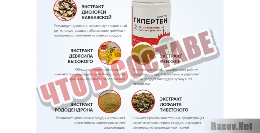 Гипертен Что в составе