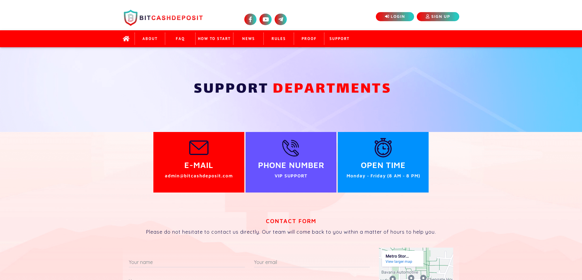 Screenshot for bitcashdeposit.com - 3