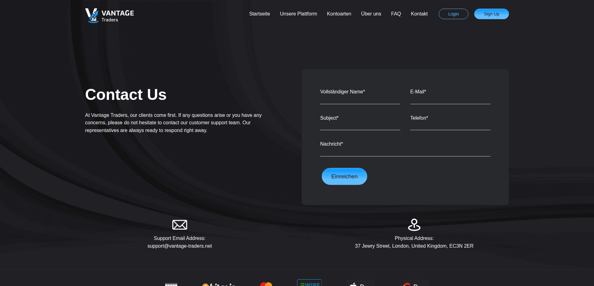 Screenshot for vantage-traders.net - 2