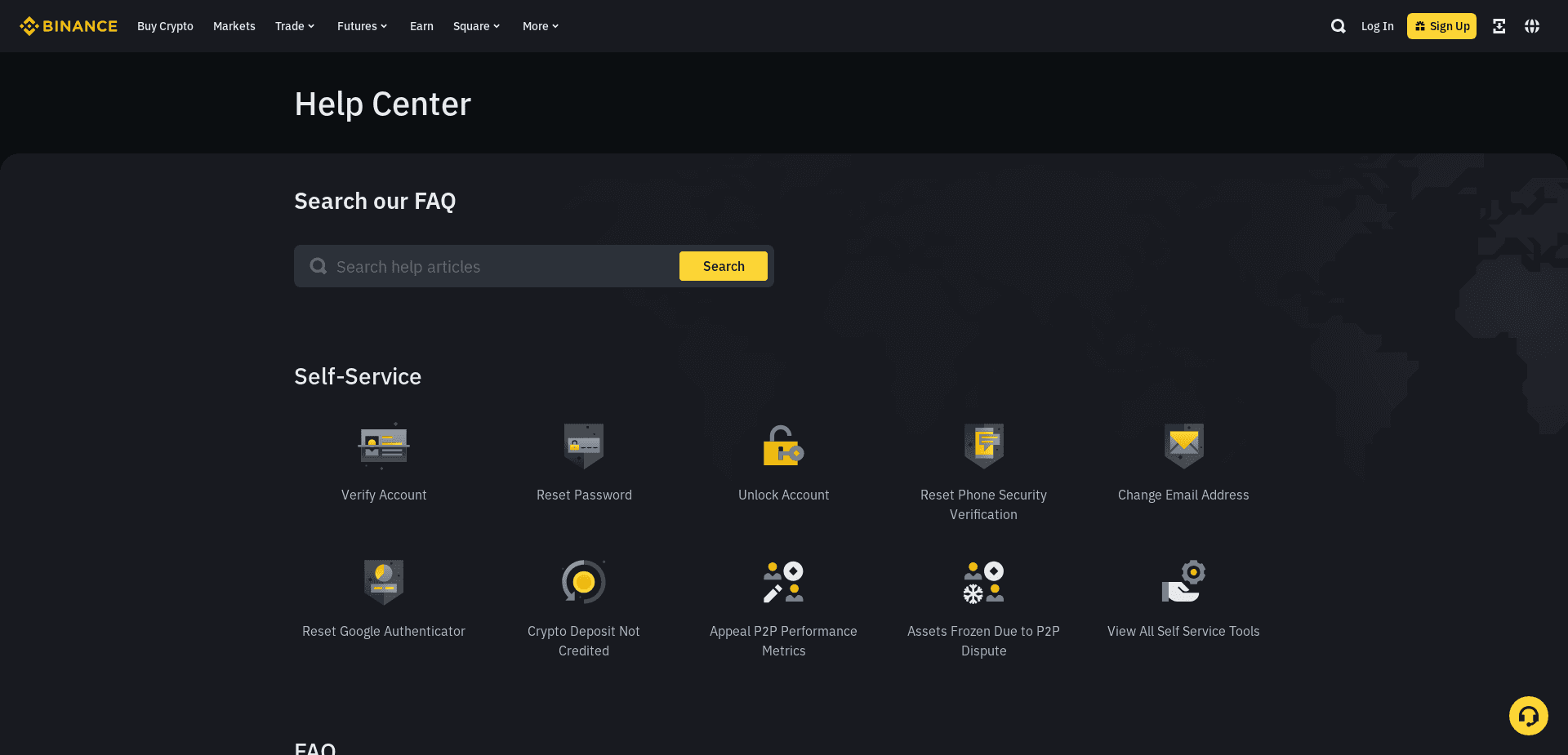 Screenshot for binance.com - 0