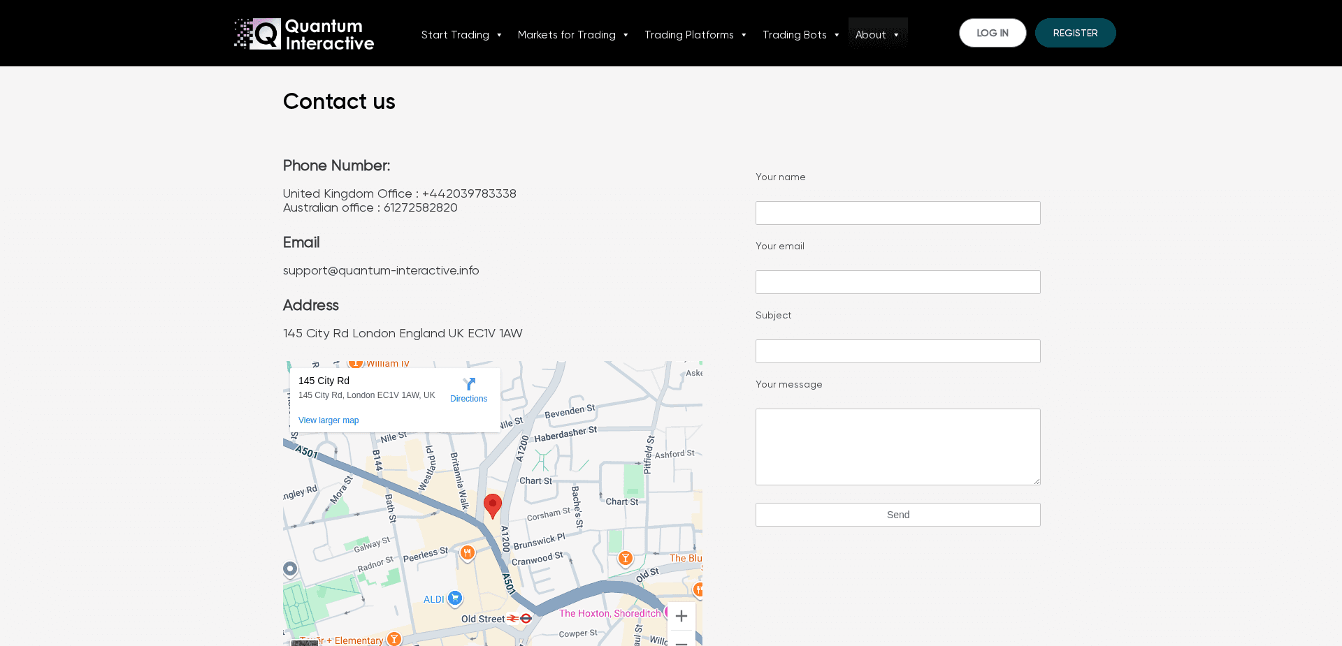 Screenshot for quantum-interactive.net - 1