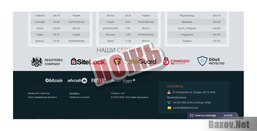 Stepintovr.pw Ложь