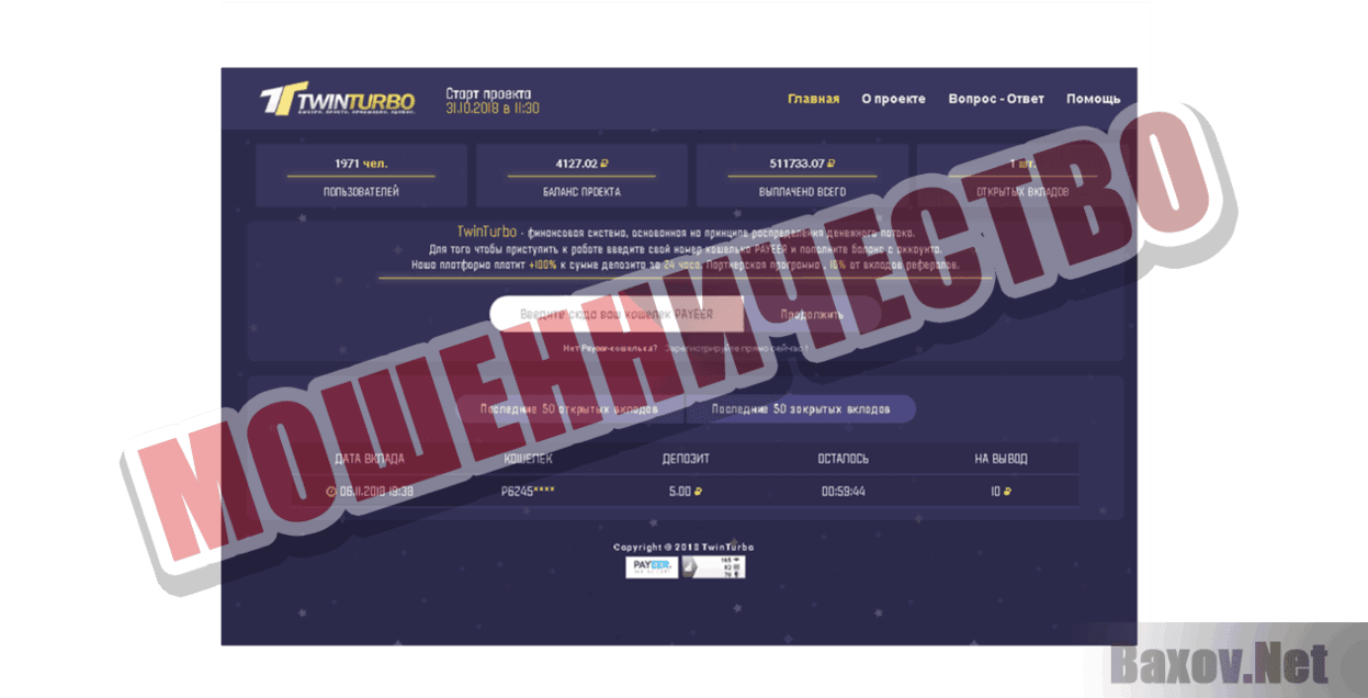 TwinTurbo Мошенничество