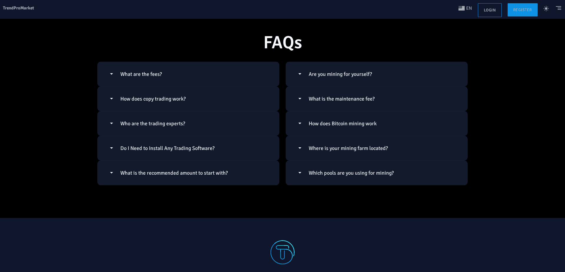 Screenshot for trendpromarket.net - 0