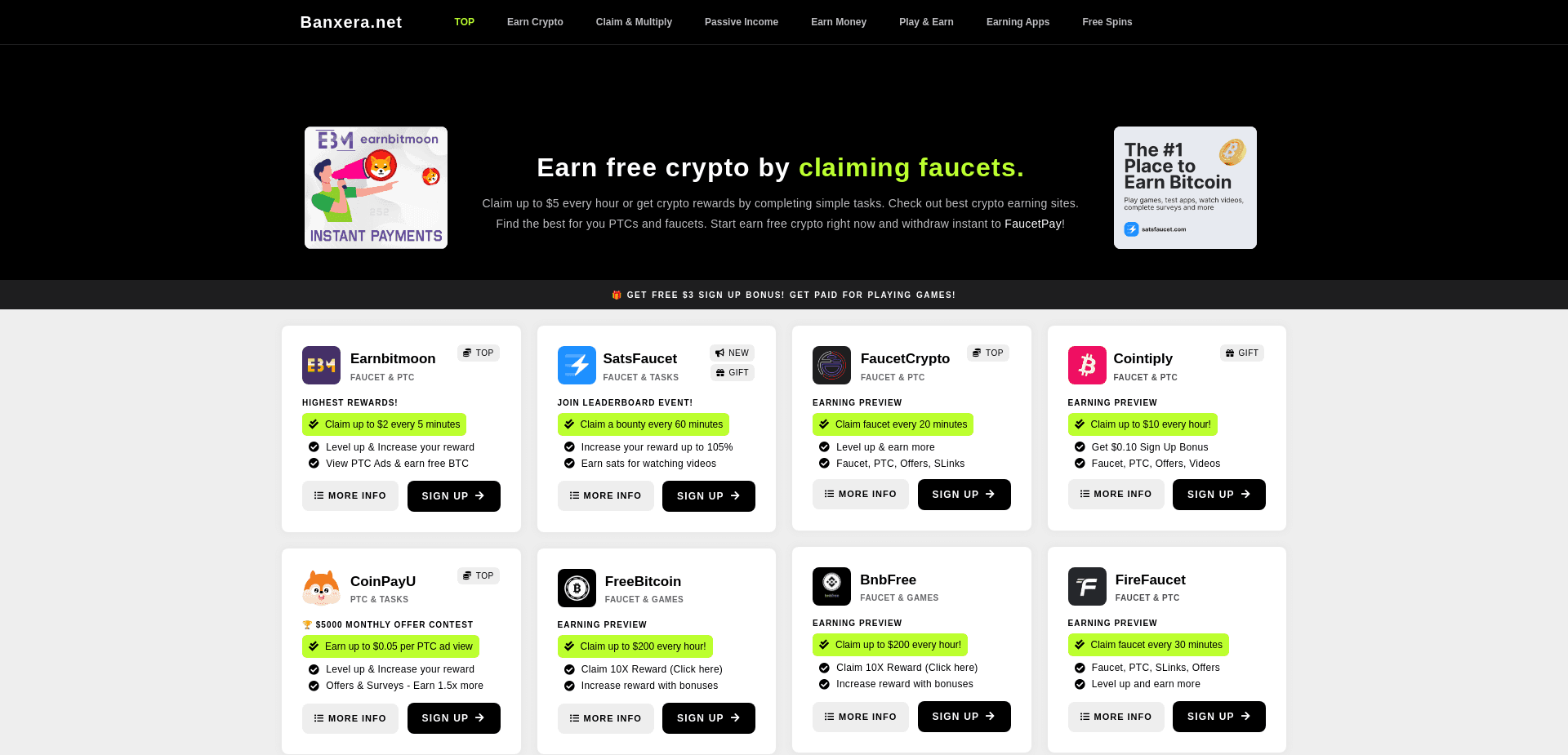 Screenshot for banxera.net - 1