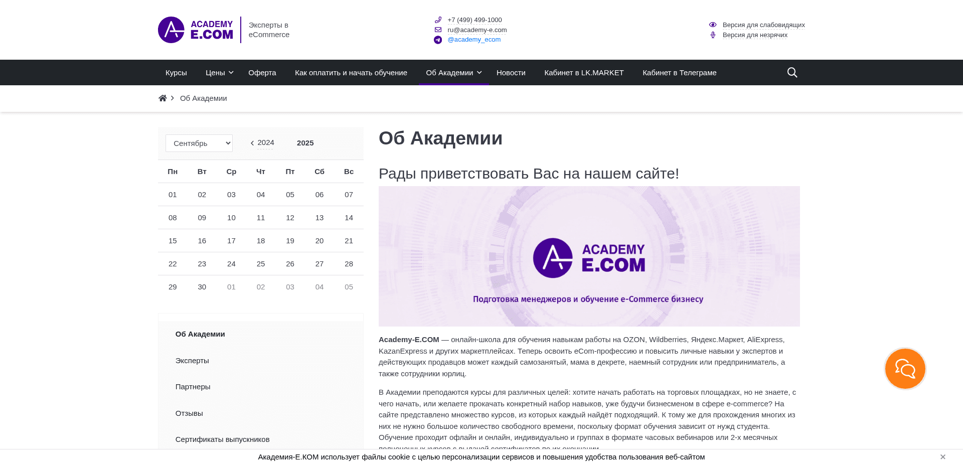 Screenshot for academy-e.com - 1
