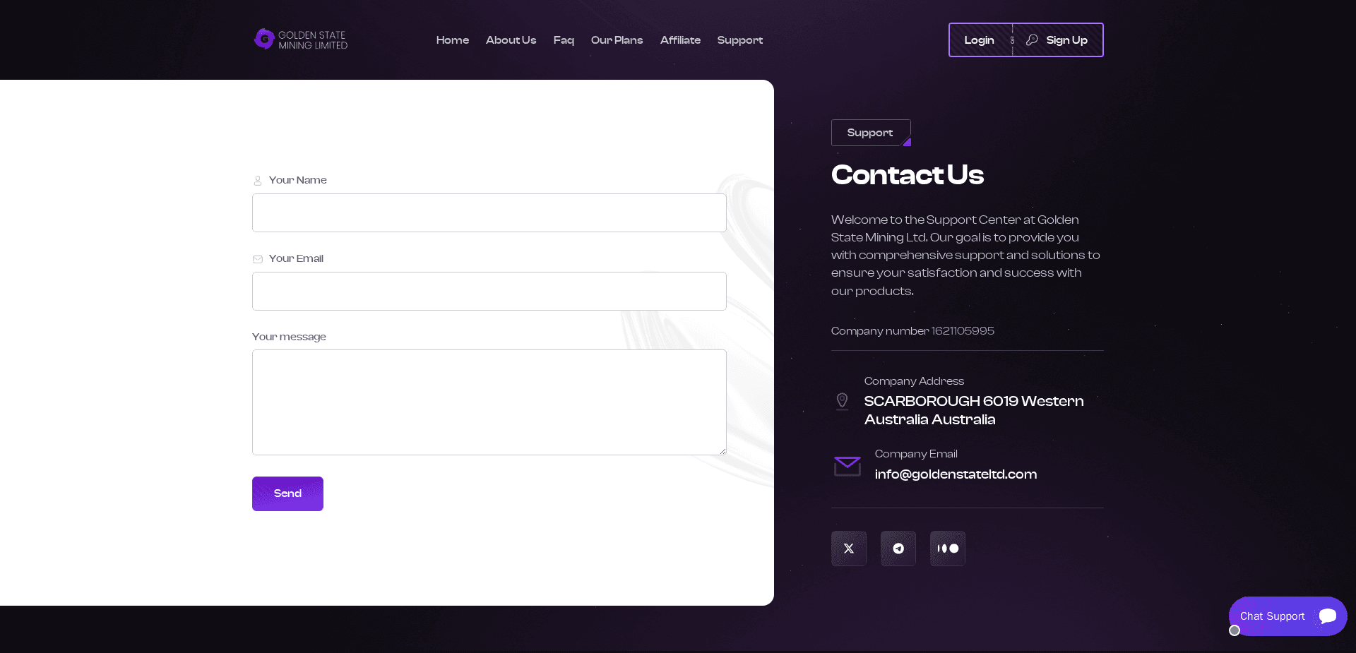 Screenshot for goldenstateltd.com - 3