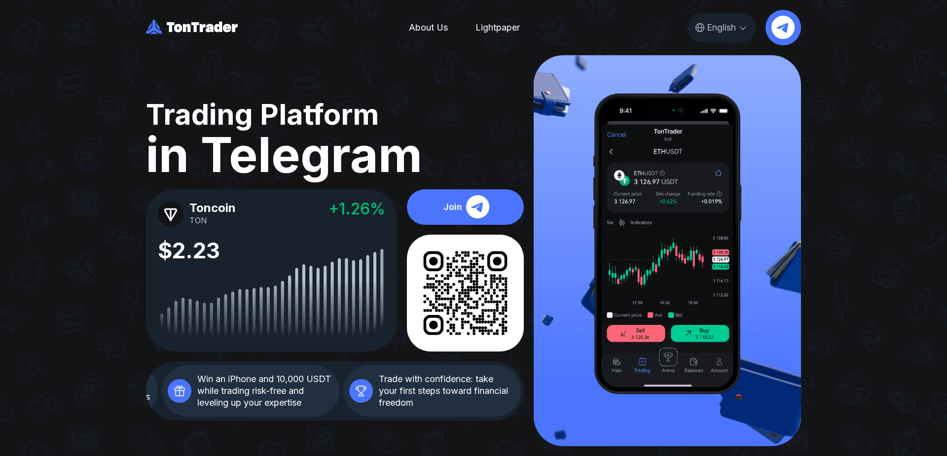 Screenshot for tontrader.com - 0