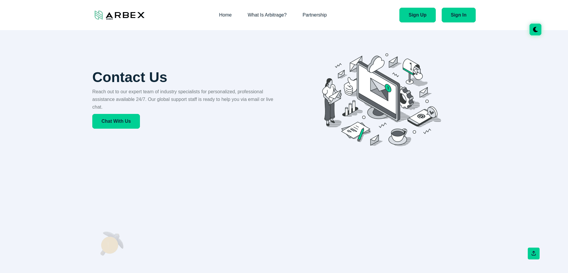 Screenshot for arbex.io - 1