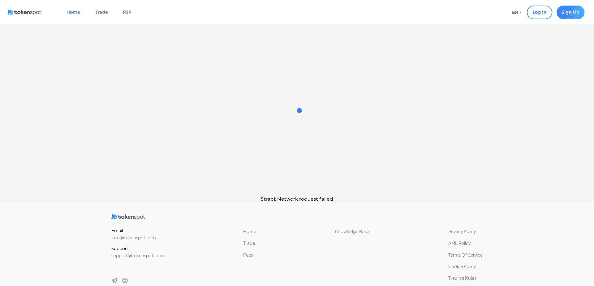 Screenshot for tokenspot.com - 0