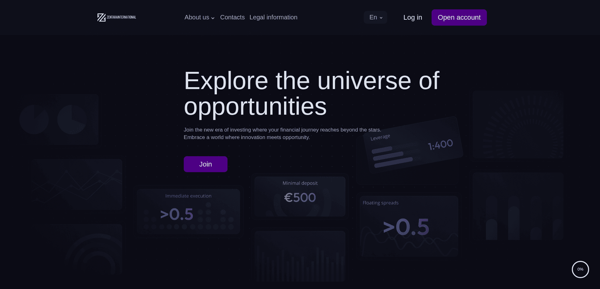 Screenshot for zentarainternational.com - 0