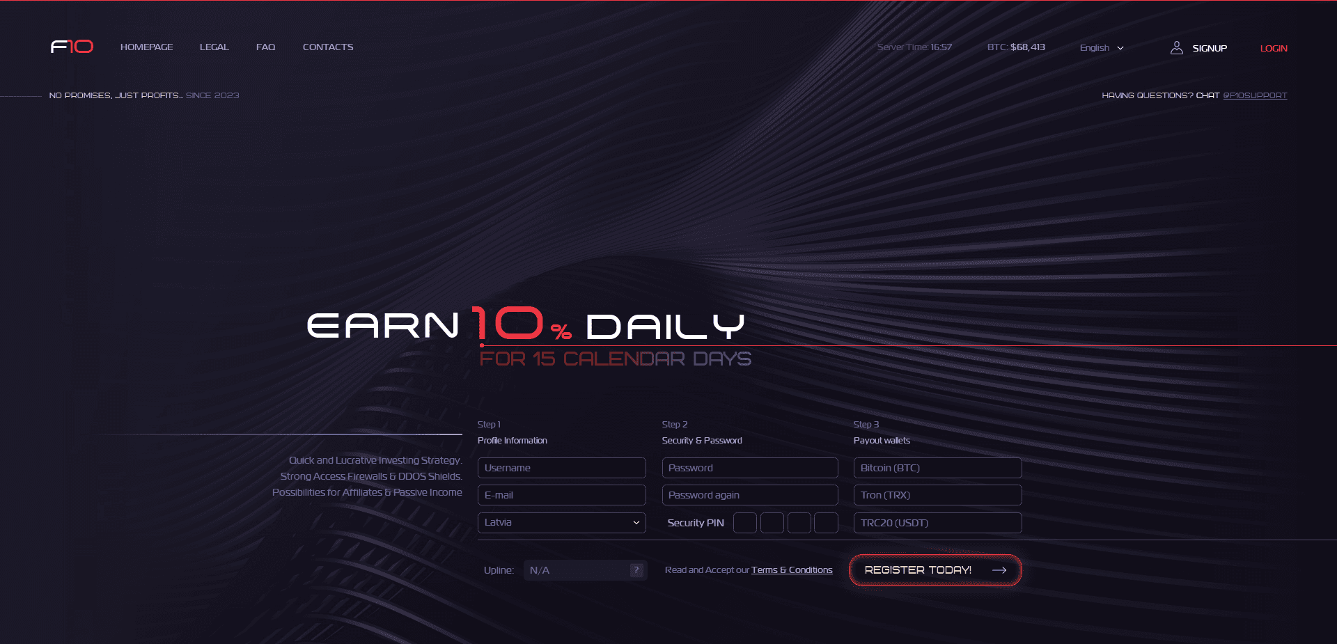 Screenshot for funds10.net - 2