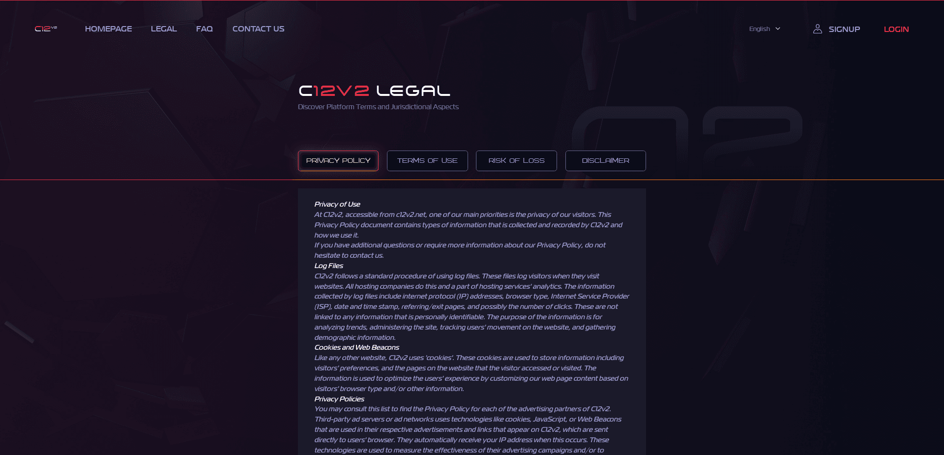 Screenshot for c12v2.net - 0