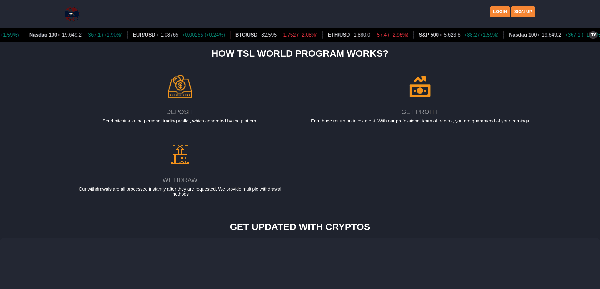 Screenshot for tslworldprogram.com - 0