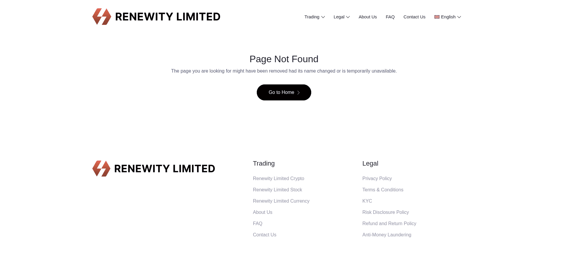 Screenshot for renewitylimited.com - 1