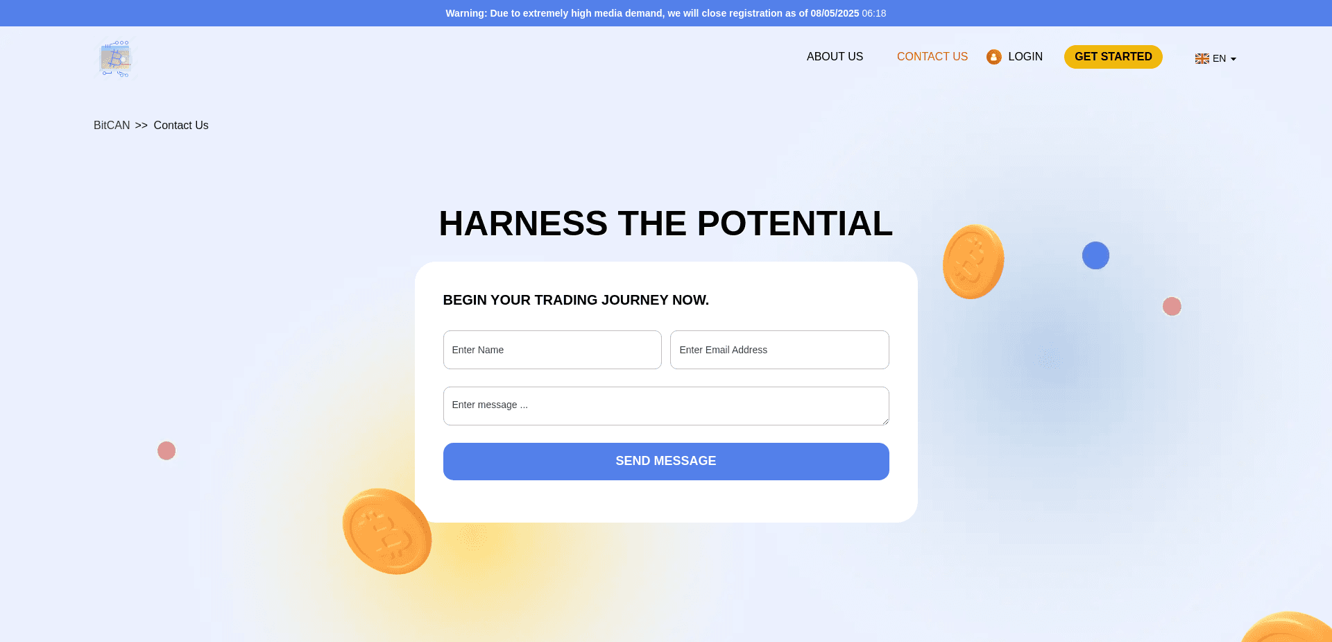 Screenshot for bitcan-platform.com - 1