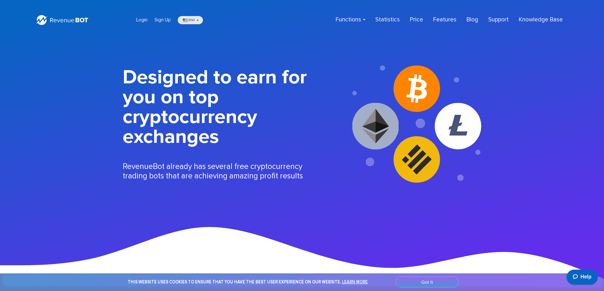 Screenshot for revenuebot.io - 0