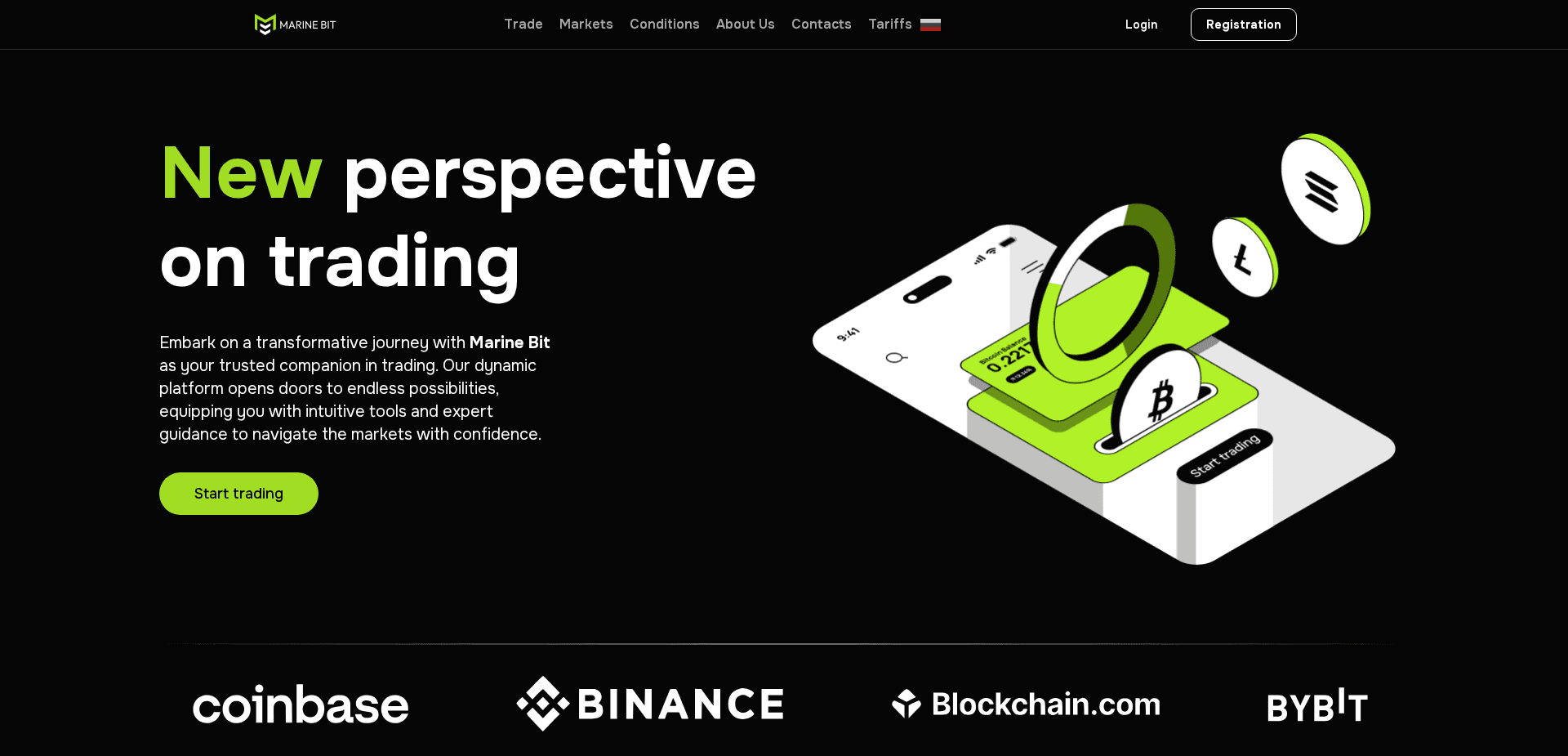 Screenshot for marine-bit.com - 0