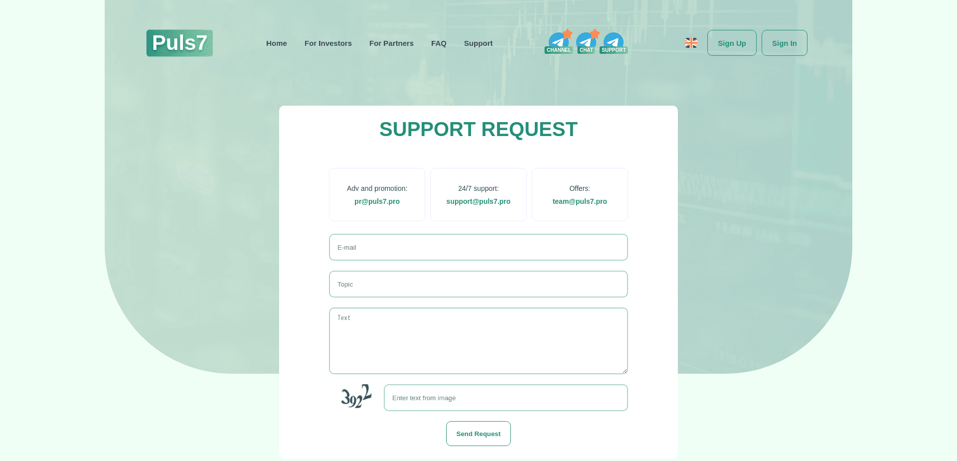 Screenshot for puls7.pro - 2