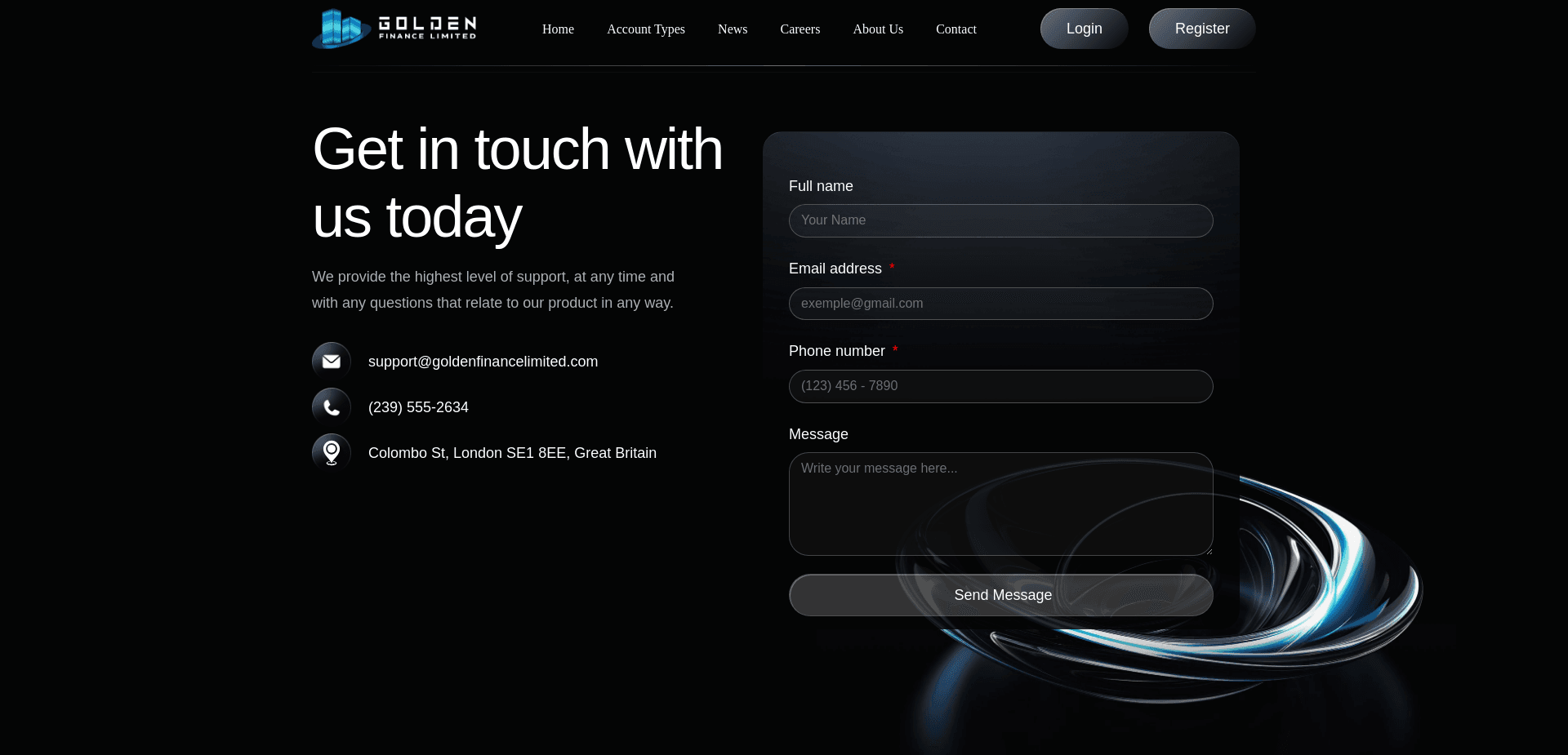 Screenshot for goldenfinancelimited.com - 0