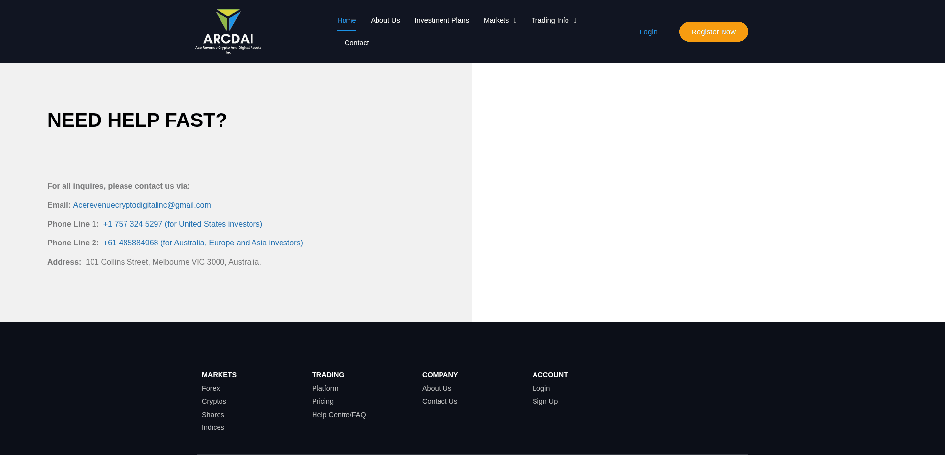 Screenshot for acerevenuecryptodigitalinc.com - 0