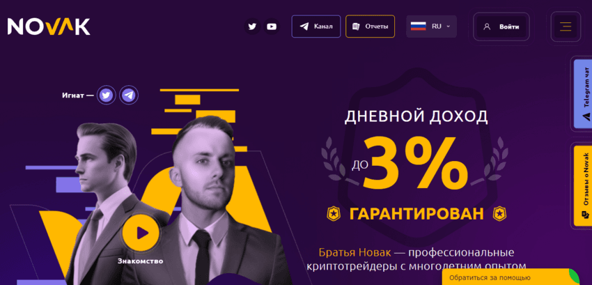 липовый сайт от мошенников для инвестиций