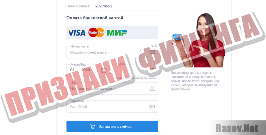 The Auction Признаки фишинга