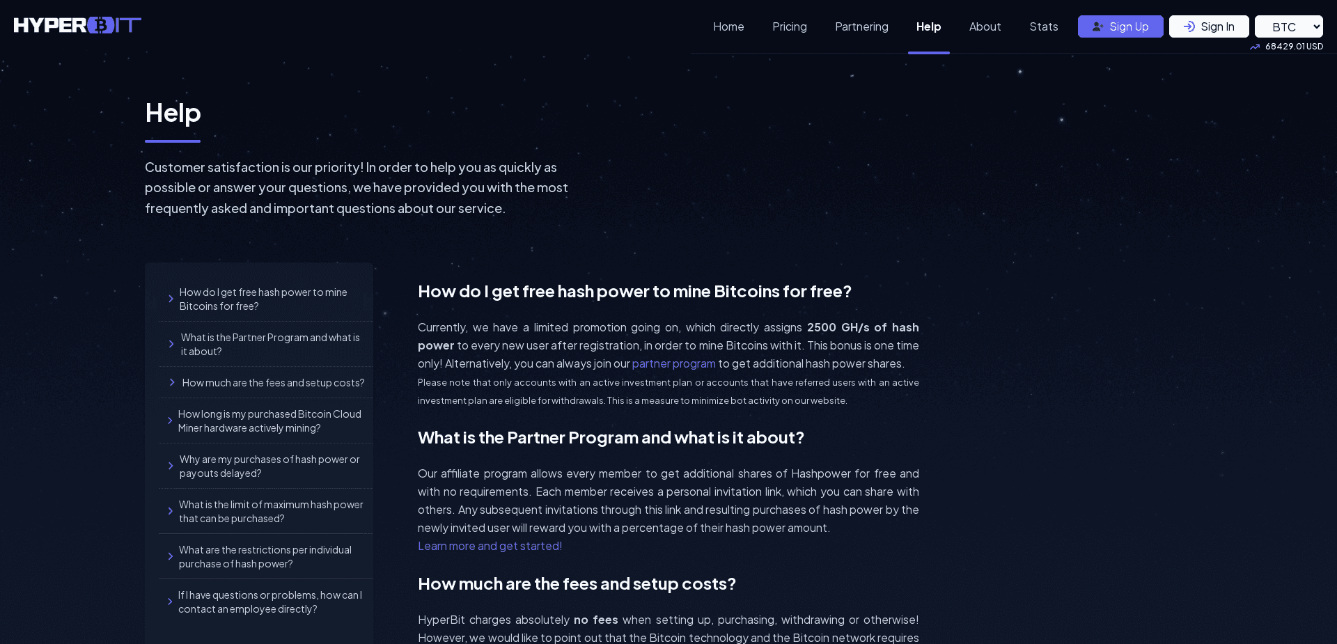 Screenshot for hyperbit.biz - 3