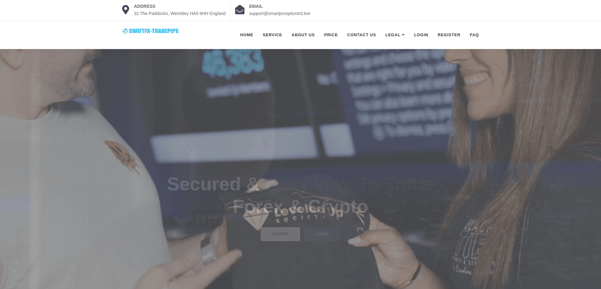 Screenshot for smartprooptiontrd.live - 3