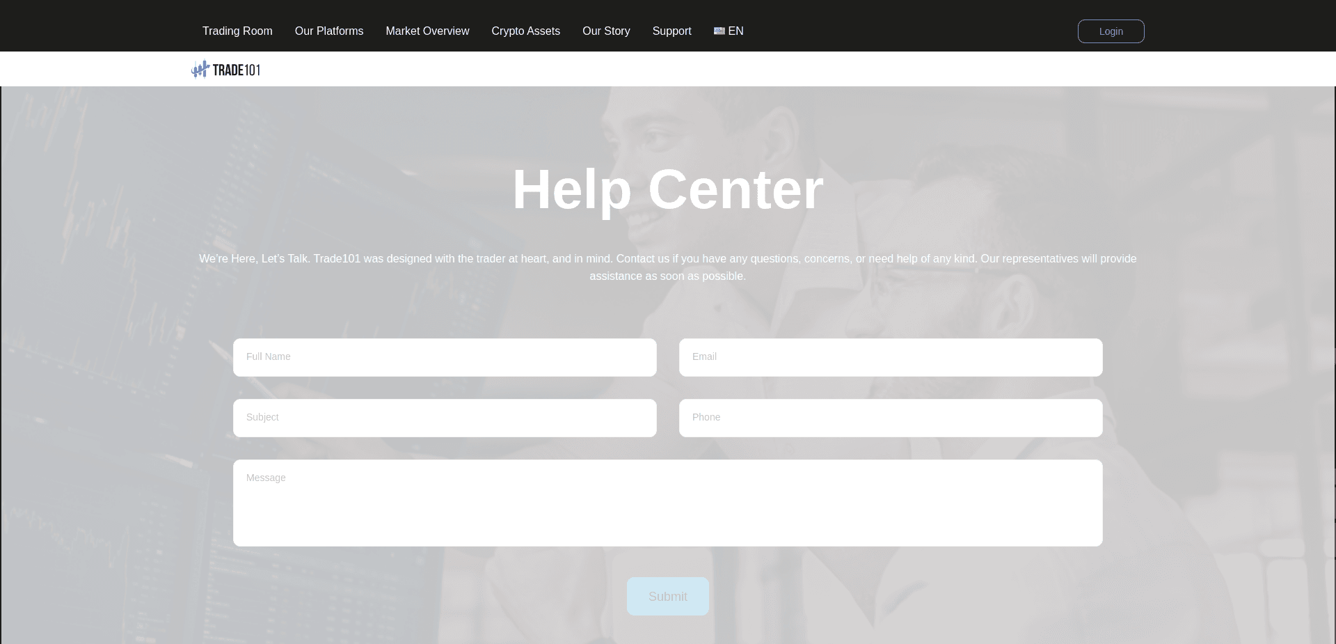 Screenshot for trade101.ai - 1
