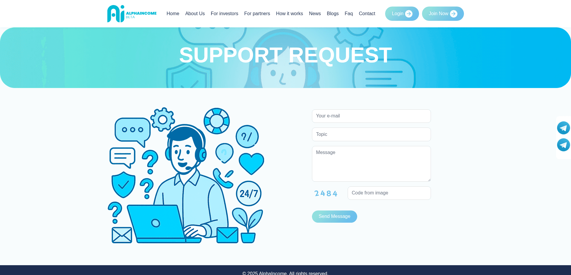 Screenshot for alpha-income.com - 2