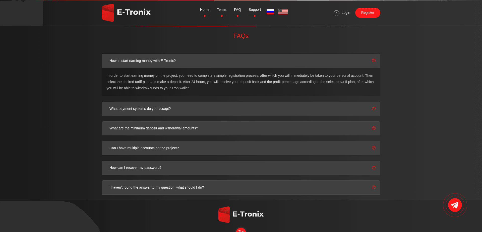 Screenshot for e-tronix.co - 1