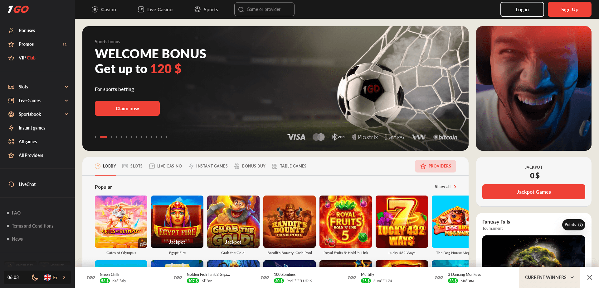 Screenshot for 1gocasinovip3.com - 3