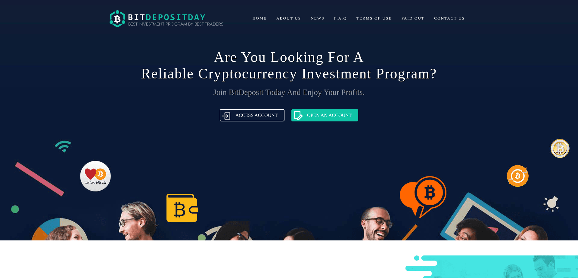 Screenshot for bitdepositday.com - 0